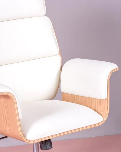 Office chair for executives in light maple | Free Shipping