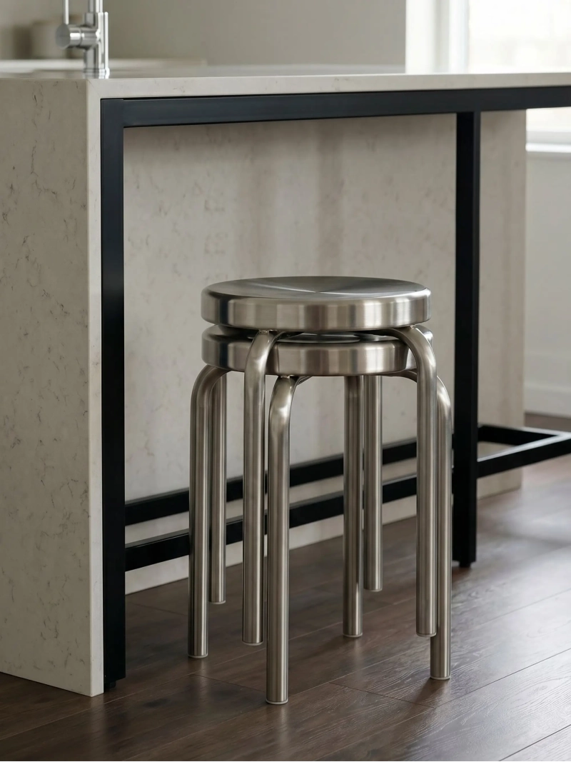 stool stainless steel bass 45 cm - Delawere NEST DREAM - 1