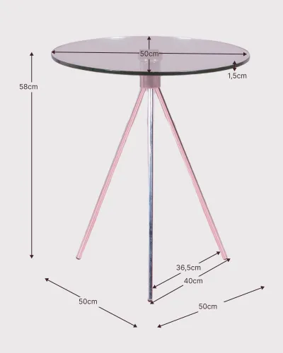 Design sidobord i härdat glas | Nest Dream