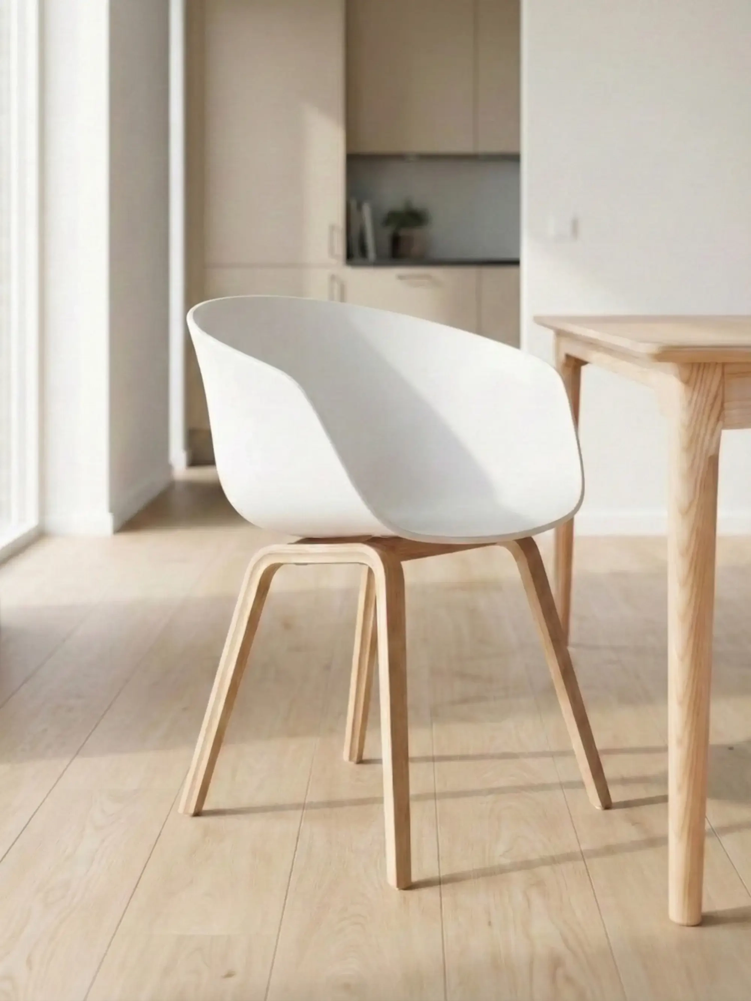 Daxer Nordic Dining chair - Comfort and solid beech wood