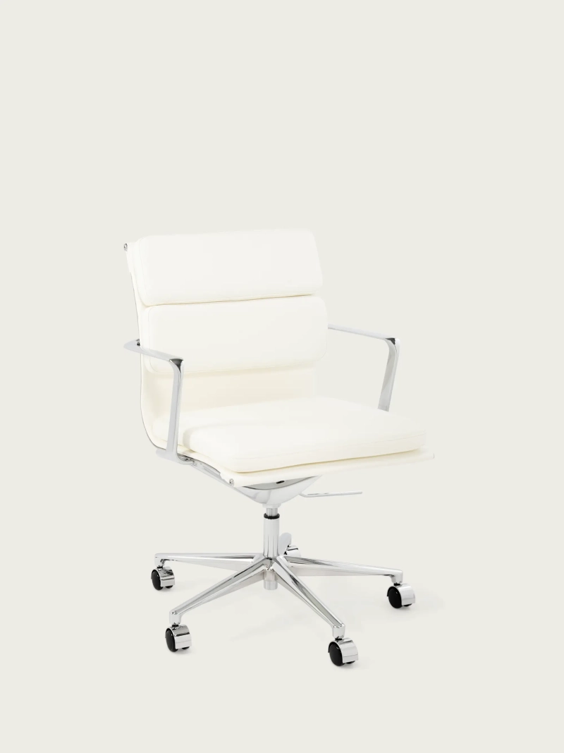 Sedia da scrivania Task Premium - Pelle italiana e design ergonomico