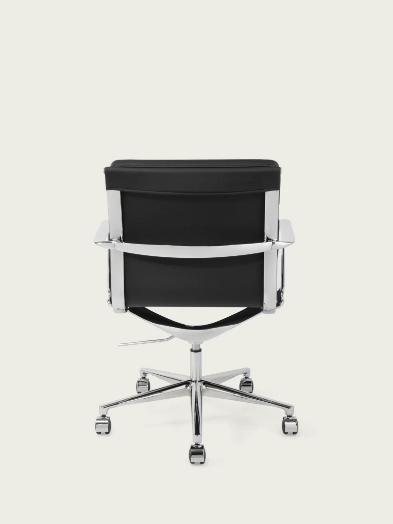 Chaise de bureau Task premium - cuir italien et design ergonomique