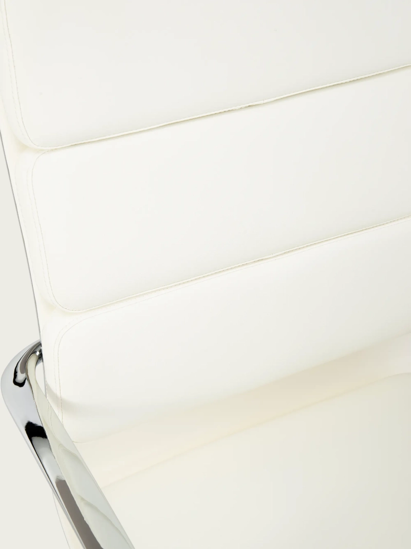 Office chair Alu S high back in eco-leather with casters | Nest Dream