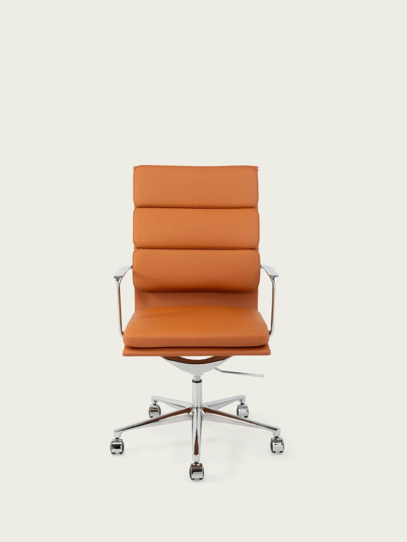 Sedia da ufficio Alu S con schienale alto in ecopelle e rotelle :: Sedia da ufficio Alu S Nest Dream