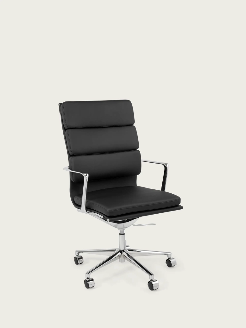 Sedia da ufficio Alu S con schienale alto in ecopelle e rotelle :: Sedia da ufficio Alu S Nest Dream