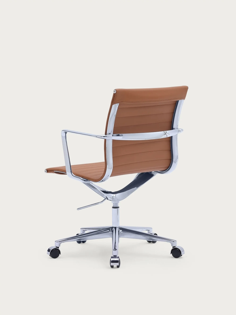 Executive ergonomisk læderkontorstol med lav ryg - Task