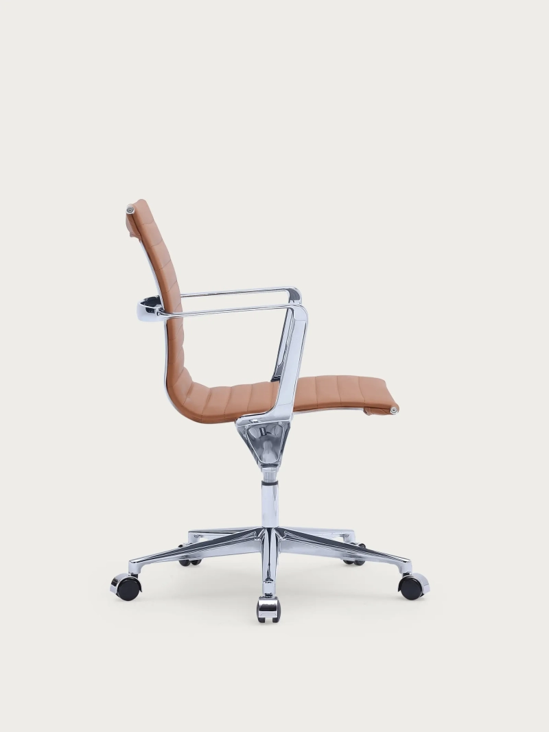 Executive ergonomisk læderkontorstol med lav ryg - Task