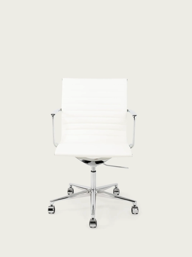 Executive ergonomisk læderkontorstol med lav ryg - Task