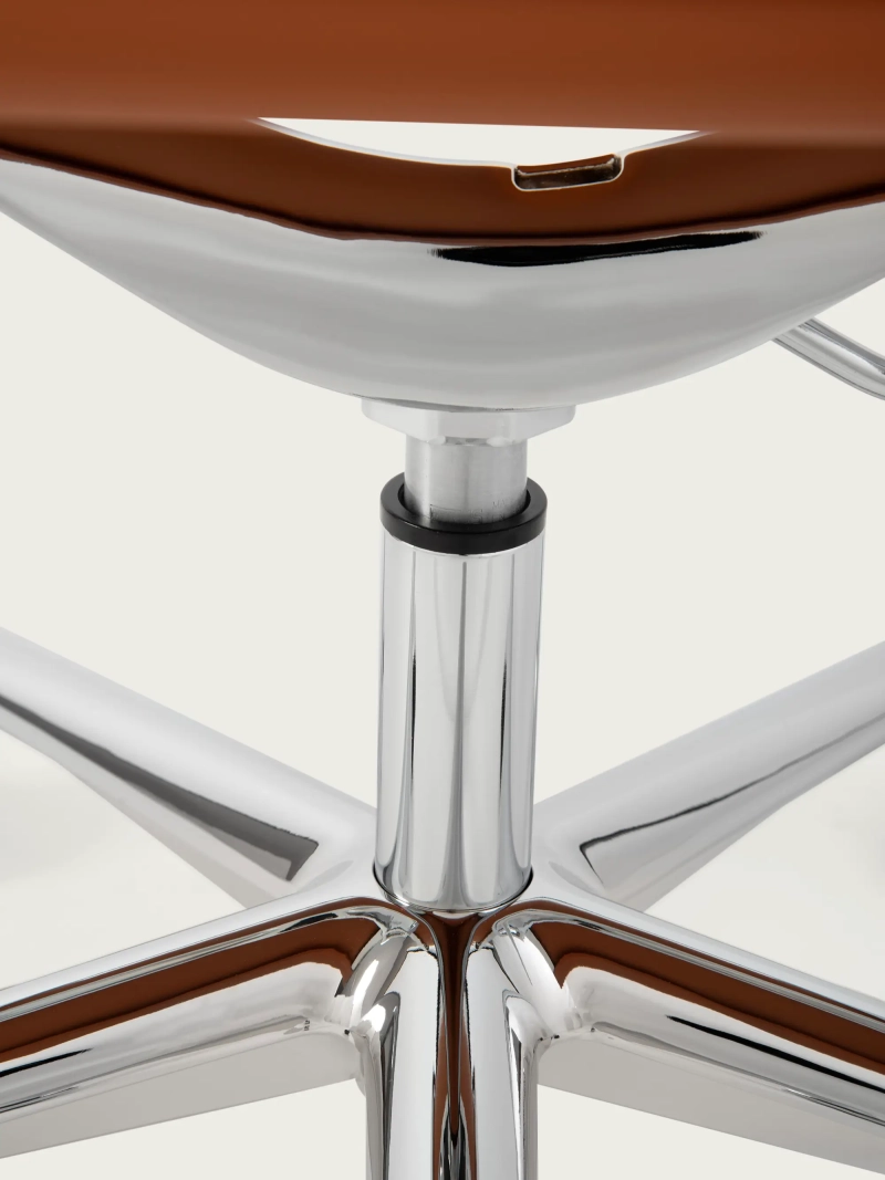 Executive Ergonomisk kontorsstol i läder med låg rygg - Task