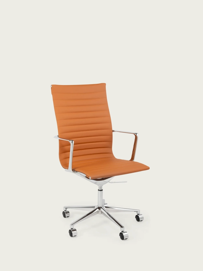 Silla de oficina ejecutiva ergonómica Premium Leather Highback - Task