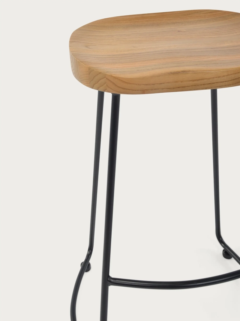 76cm magas ipari bárszék Portland | Igazi tömör fa