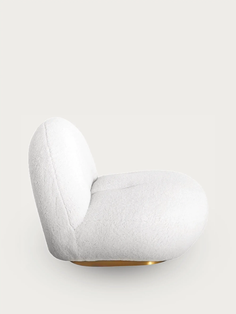 Ibiza design fauteuil in katoen, draaibaar en comfortabel
