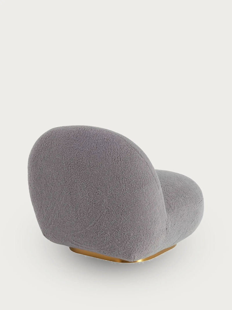 Ibiza design fauteuil in katoen, draaibaar en comfortabel