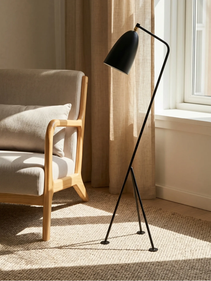 Lampă de podea Grasslamp 130 cm din oțel carbon