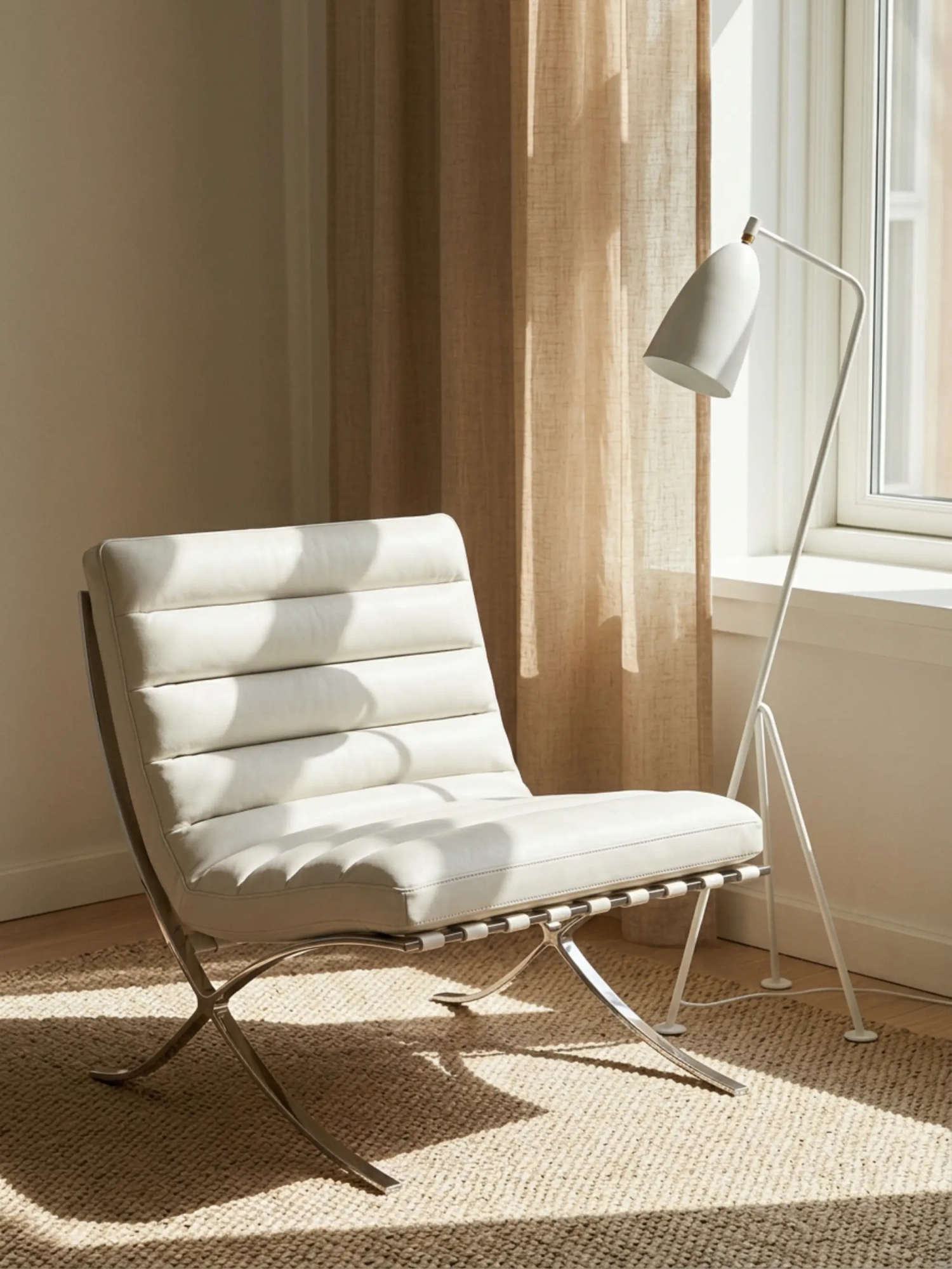 Grasslamp Floor Lamp 130 cm in Carbon Steel