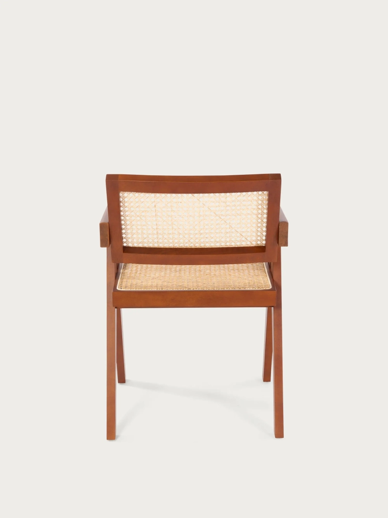 Chaise Compass en frêne et rotin avec accoudoirs : Nest Dream
