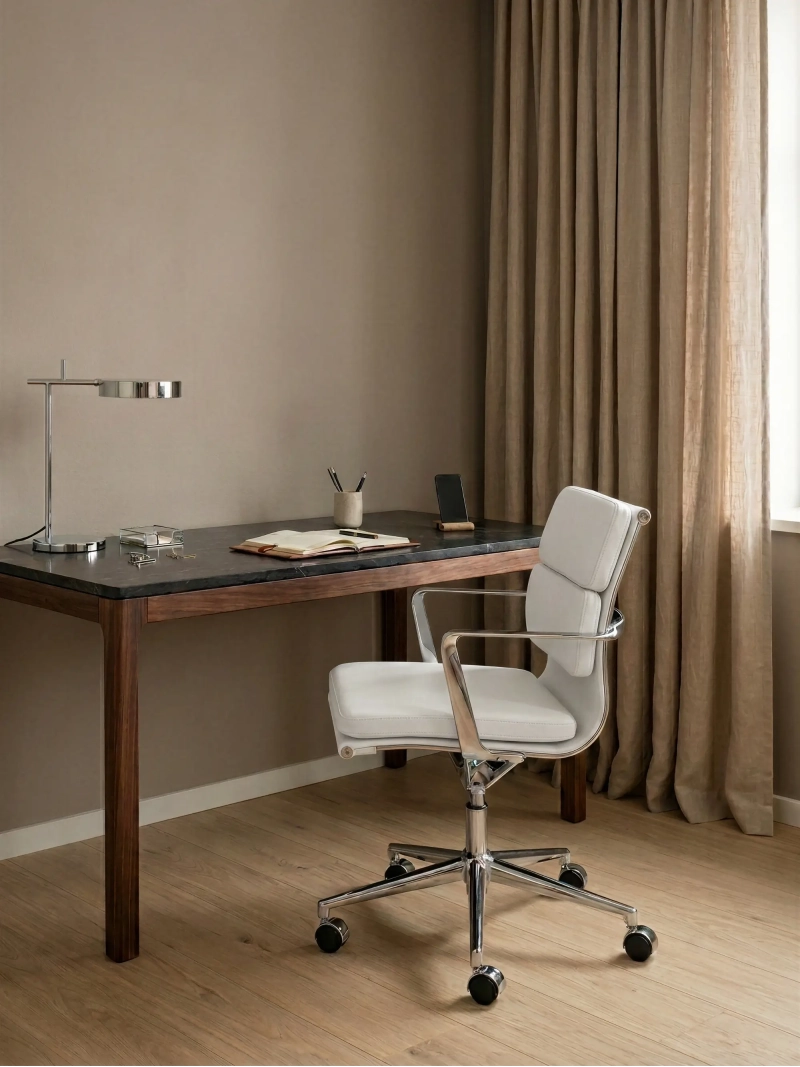 Task premium skrivbordsstol - italienskt läder och ergonomisk design