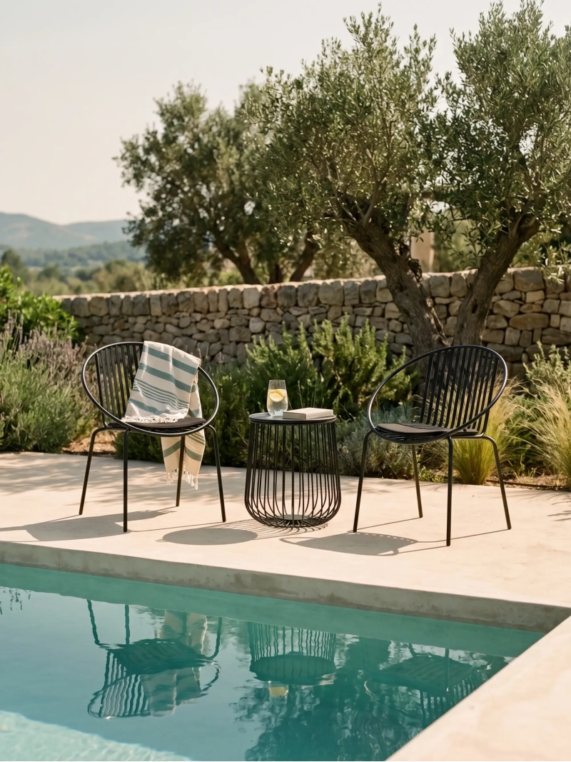 Bali industrial metal chair for outdoor and indoor use | Nest Dream