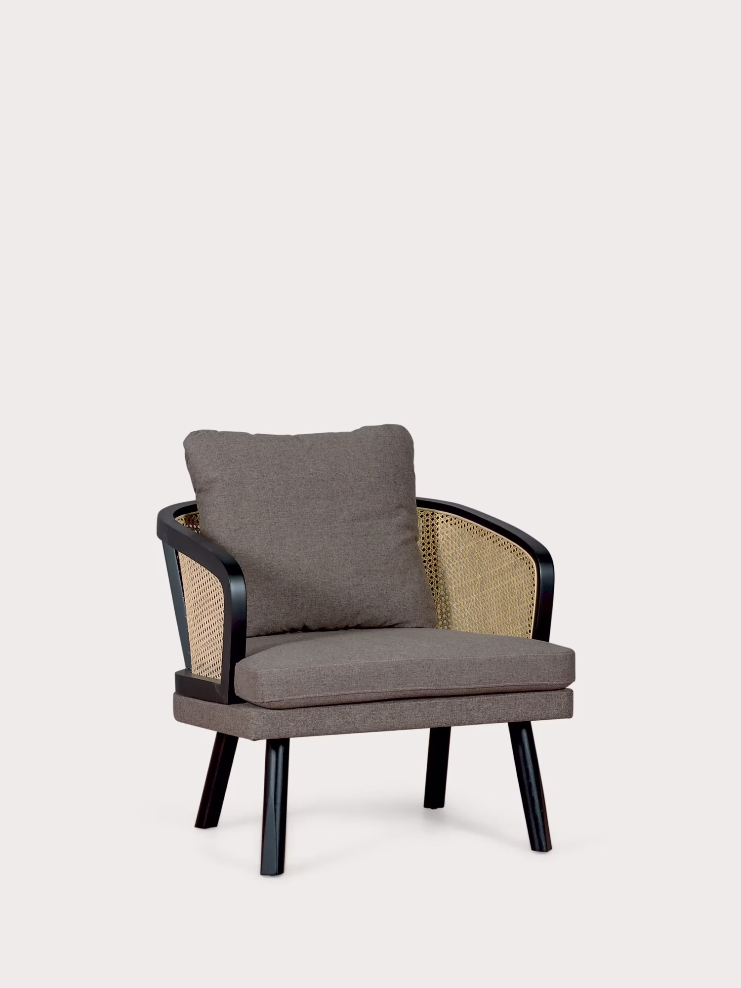 Klassischer Sessel aus natürlichem Rattan mit Holzstruktur - Leeds NEST DREAM - 1