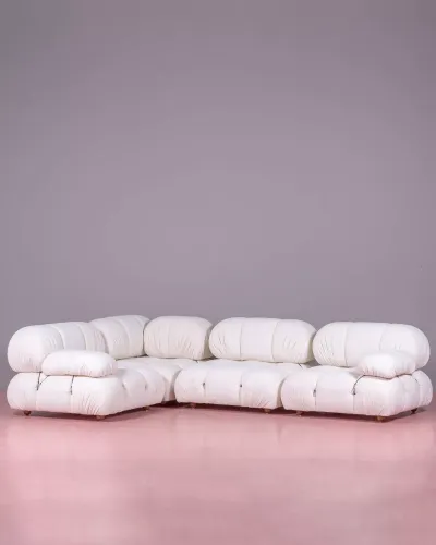 4-częściowa sofa modułowa w kształcie litery „L” | Darmowa dostawa