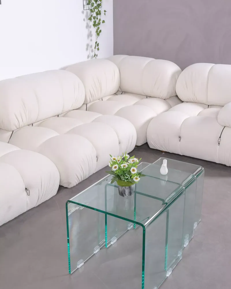 4-częściowa sofa modułowa w kształcie litery „L” | Darmowa dostawa