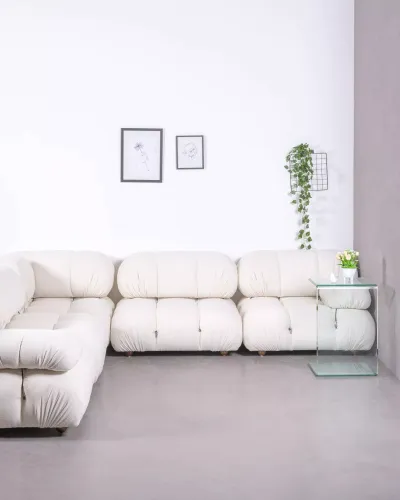 5-teiliges L-förmiges modulares Ecksofa | Kostenloser Versand