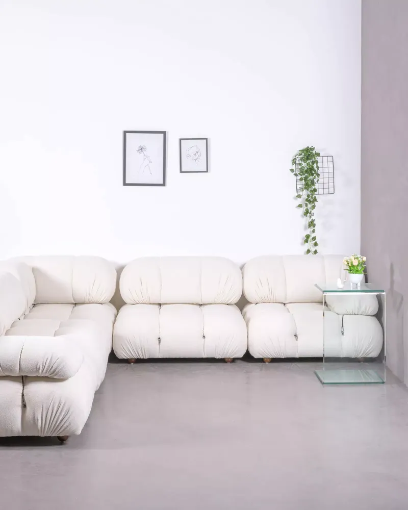 5-częściowa modułowa sofa narożna w kształcie litery „L” | Darmowa dostawa