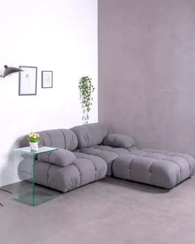 Divano componibile 3 pezzi con chaise longue | Spedizione gratuita