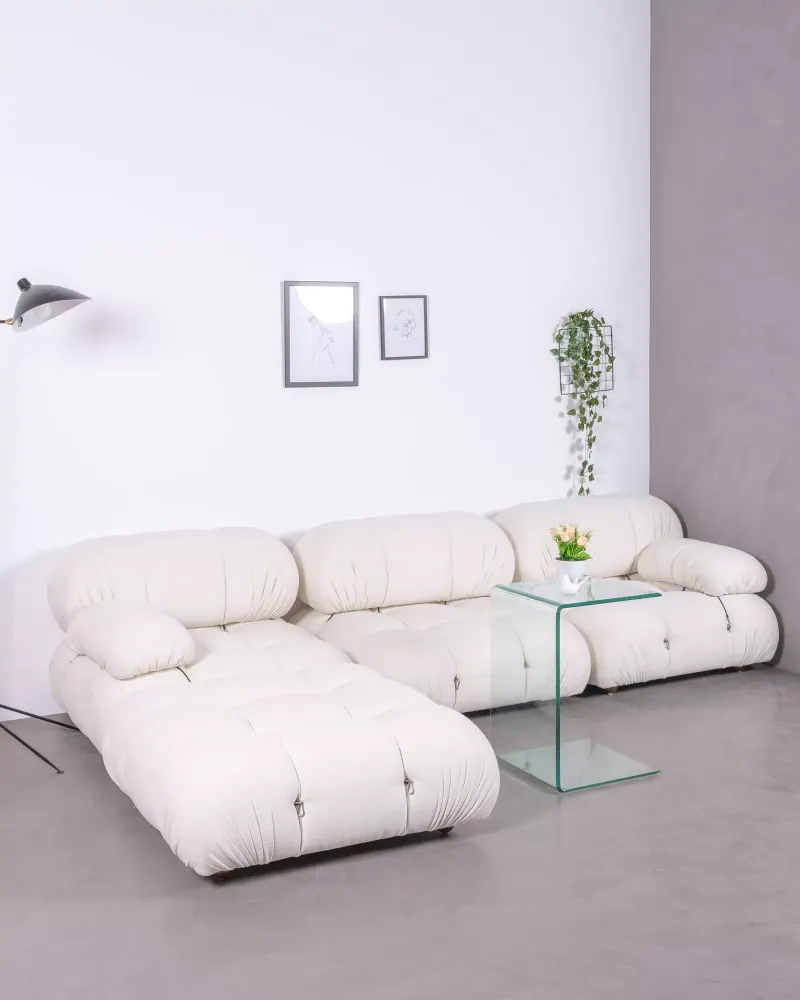 4-częściowa sofa modułowa z szezlongiem | Darmowa dostawa