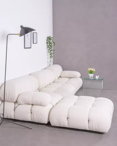 4-częściowa sofa modułowa z szezlongiem | Darmowa dostawa