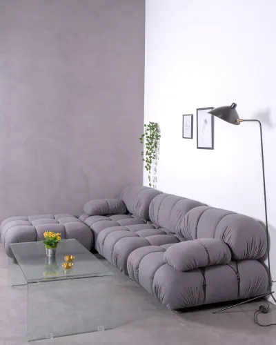 Divano modulare 4 pezzi con chaise lounge | Spedizione gratuita