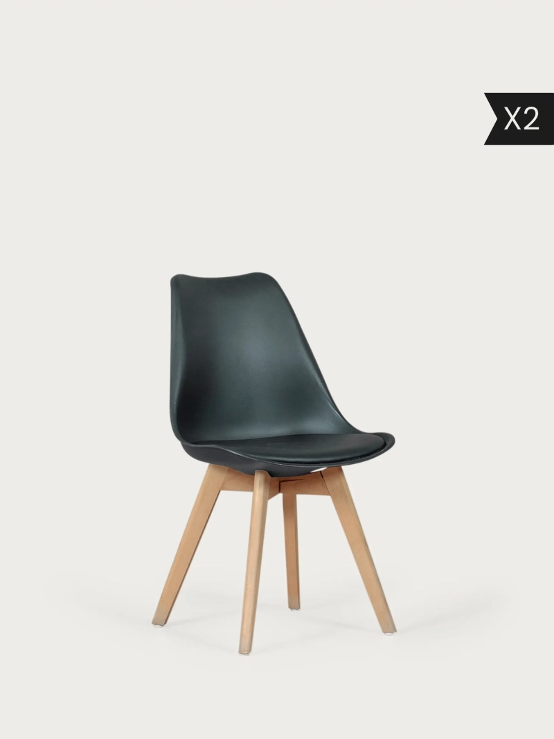 Pack de 2 Juego de 2 sillas de comedor de estilo nórdico - Verona x2 NEST DREAM - 33