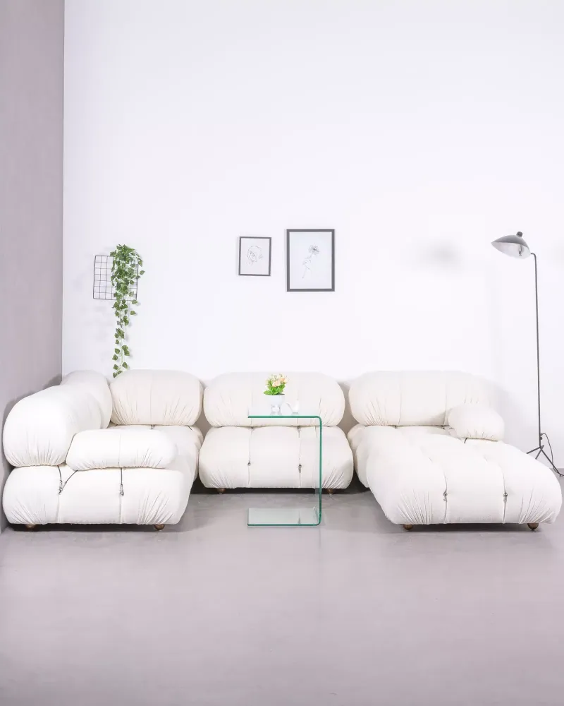 Sofa modular 5 piezas con chaise lounge en forma de 'U' | Envío Gratis