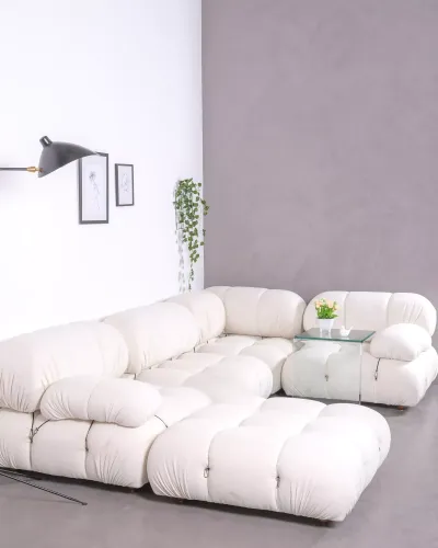 Sofá modular de 5 peças com chaise longue em forma de 'U' | Frete grátis