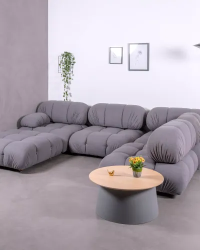 Divano componibile 5 pezzi con chaise longue a 'U' | Spedizione gratuita