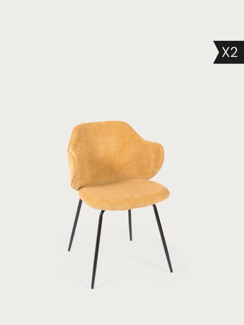2-pak Polstret designerstol - Hope x2