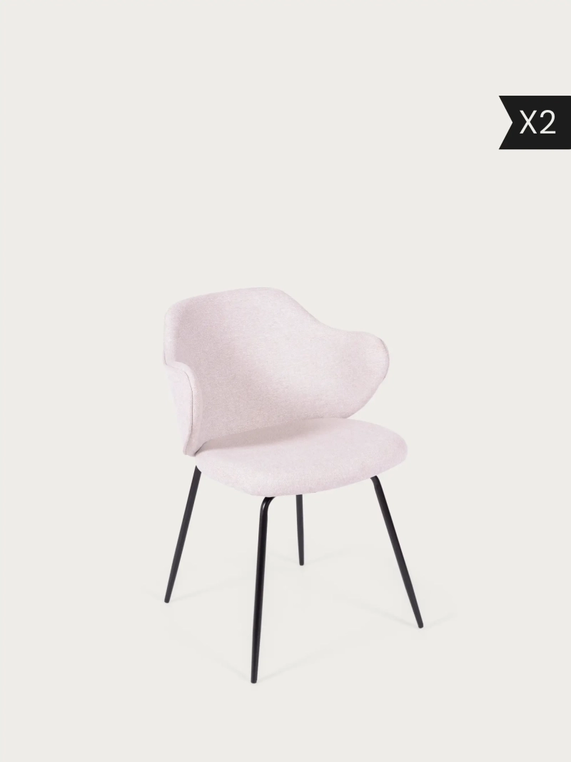 Zestaw 2 Designerskie krzesło tapicerowane - Hope x2
