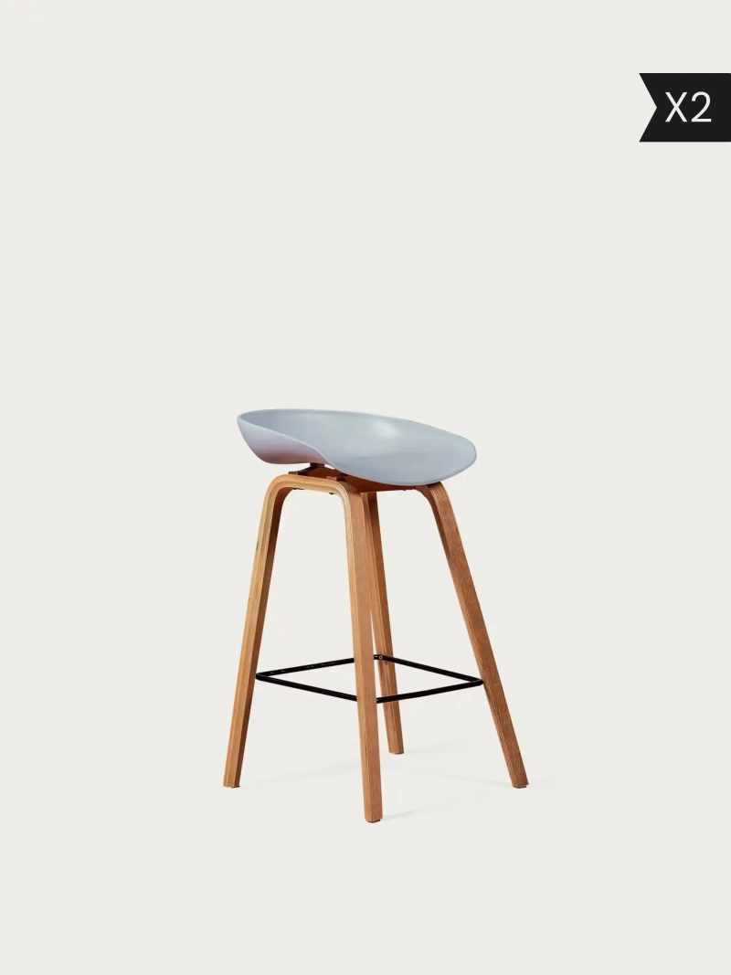 2-pak Skandinavisk træskammel (63 cm) Daxer x2