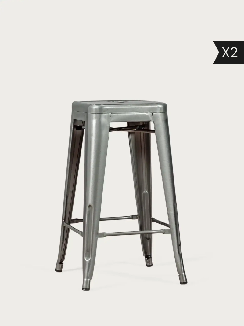 2 kpl Pinottava metallijakkara (76 cm) - Bistro x2