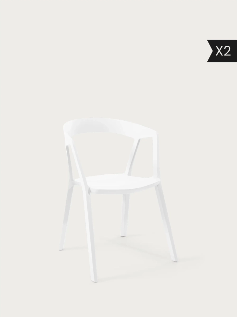 Pack de 2 Silla de comedor apilable - Krilen x2