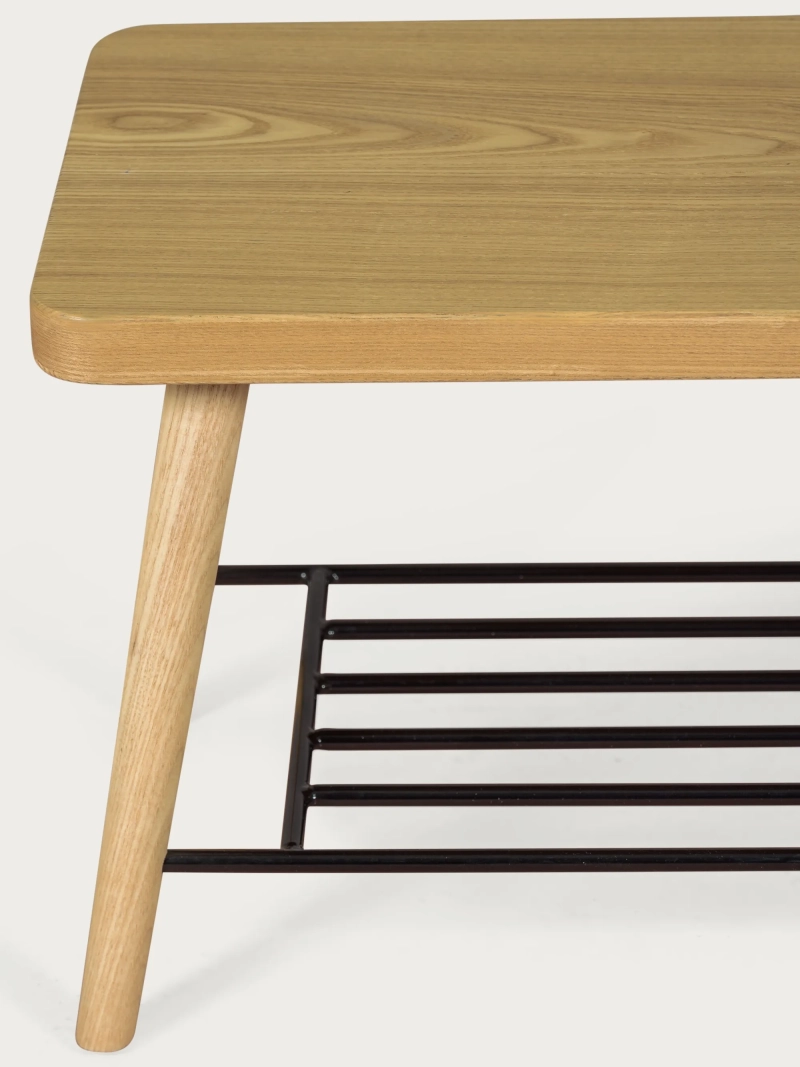 Rustic bench in natural beech wood - Bristol NEST DREAM - 1