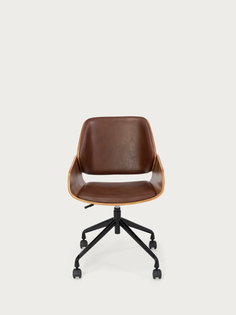 Cleveland – Bürostuhl im Retro-Stil aus Kunstleder