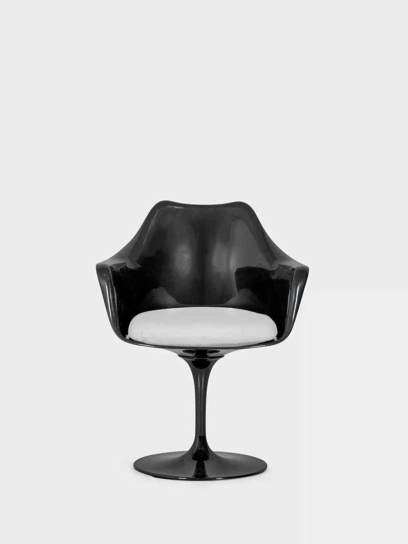 Poltrona girevole a 360° “ Tulip ” in ABS e alluminio | Lotus Arms