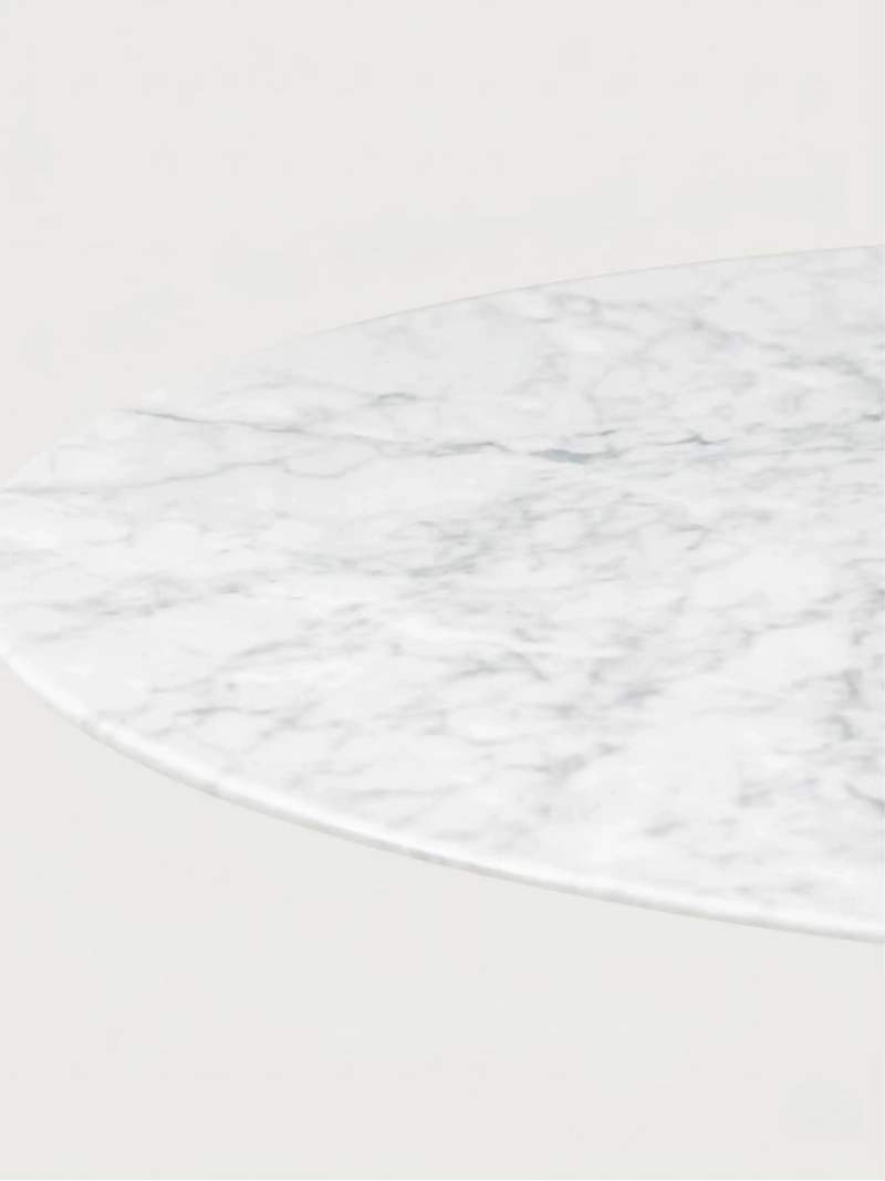 Round Carrara-marmoripöytä 80 cm – Dining Lotus