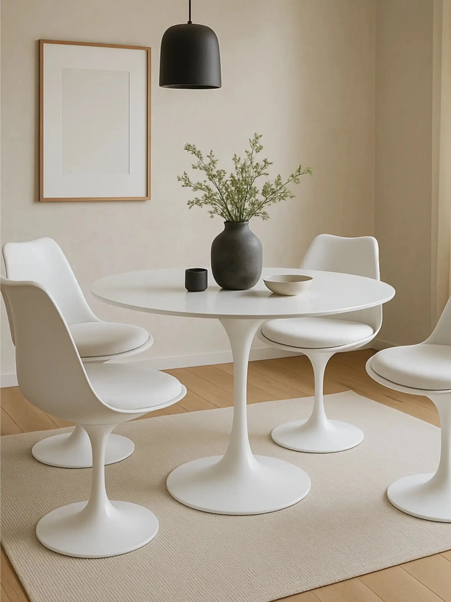 Luxe design ronde eettafel van MDF (100 cm) - Dining Lotus NEST DREAM - 1