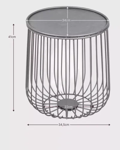 Mesa auxiliar Tanzania en acero apto para exteriores | Nest Dream