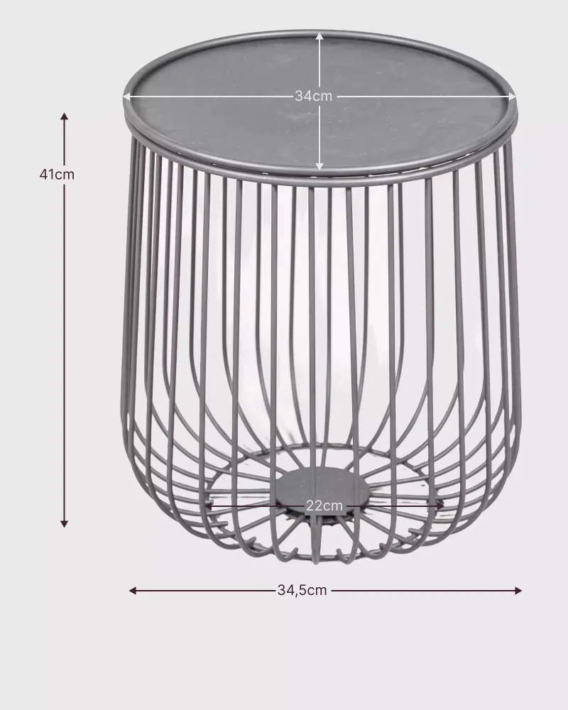 Mesa de apoio Tanzania em aço para exteriores | Nest Dream