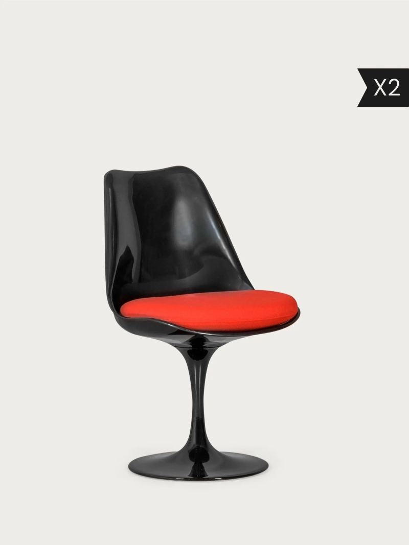 Designerski fotel obrotowy z czarną ramą – Lotus NEST DREAM - 28