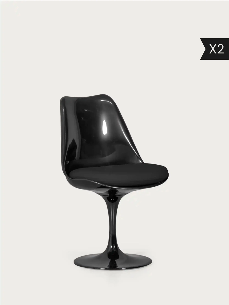 Designer Swivel Chair with black structure - Lotus NEST DREAM - 32