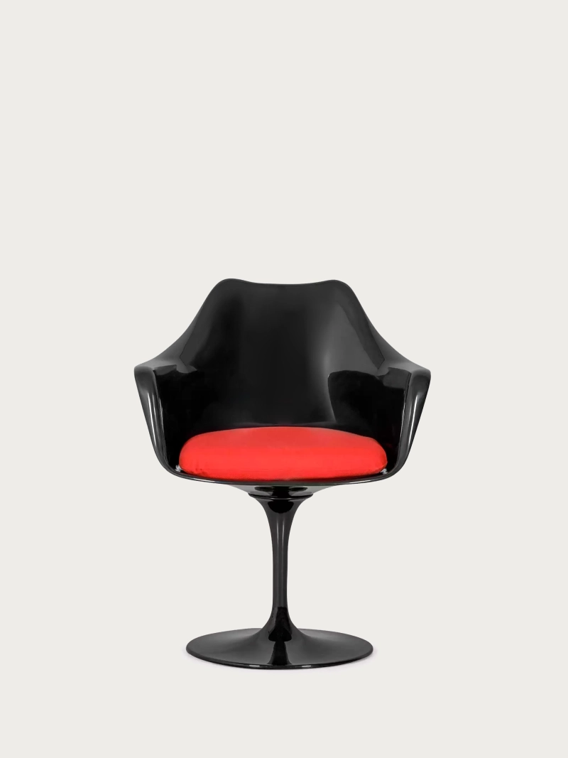 Cadeira giratória de design com estrutura preta - Lotus Arms NEST DREAM - 11
